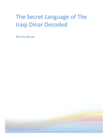 Secret Language Of The Iraqi Dinar Decoded 
