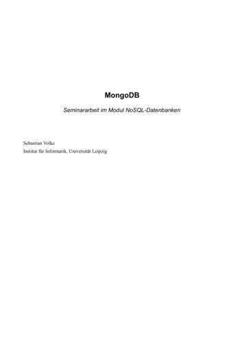 MongoDB - Uni-leipzig.de