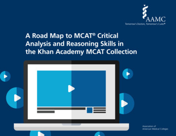 A Road Map To MCAT Critical Analysis And Reasoning Skills .