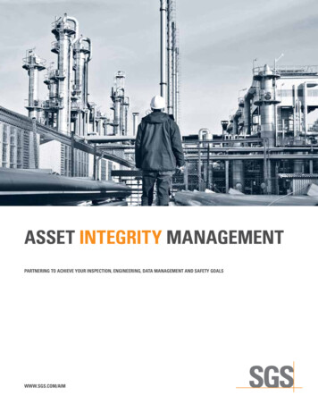 Asset Integrity Management - SGS