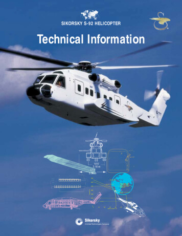 SIKORSKY S-92 HELICOPTER Technical Information