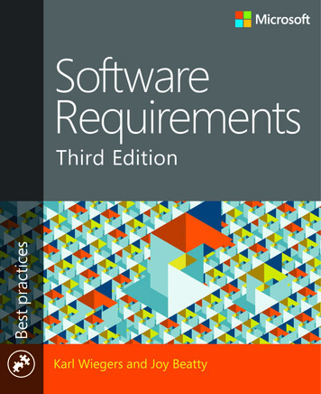 Software Requirements, Third Edition - Process Impact