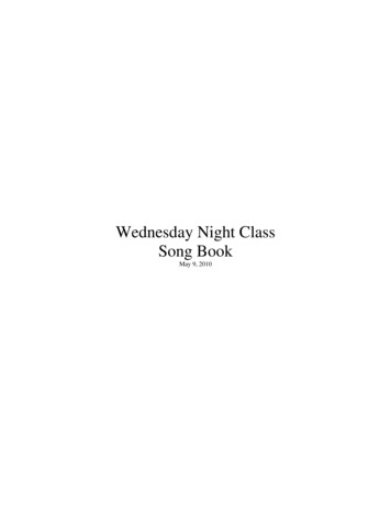 Wednesday Night Class Song Book - Club Guitare Lannilis