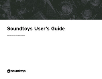 Soundtoys User’s Guide