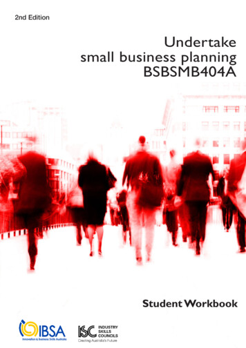 Undertake Small Business Planning BSBSMB404A
