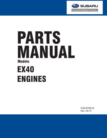 EX40 Parts Manual EP6516 Rev 06-12 - Subaru-power