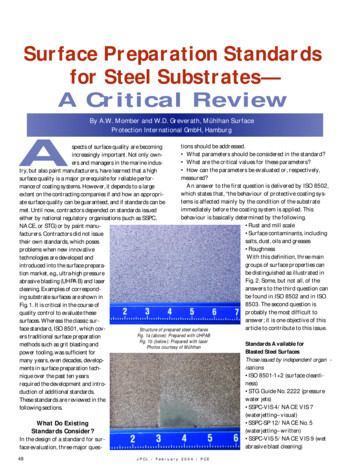 Surface Preparation Standards For Steel Substrates— A .