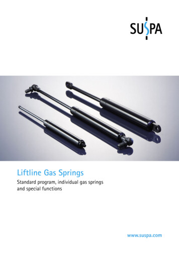 Liftline Gas Springs - SUSPA
