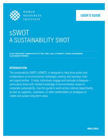 A Sustainability Swot - WRI