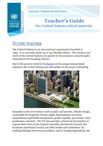 Teacher’s Guide - United Nations