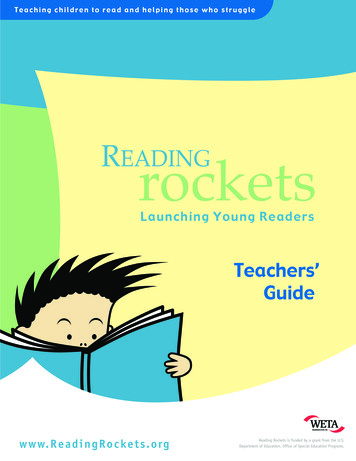 Teachers’ Guide - Reading Rockets
