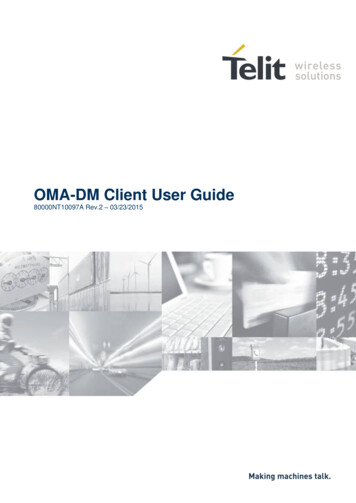 OMA-DM Client User Guide - Telit