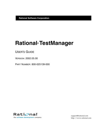 Rational TestManager User’s Guide