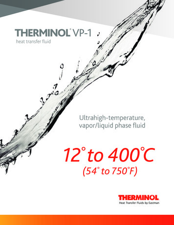 Ultrahigh-temperature, Vapor/liquid Phase Fluid To 400C