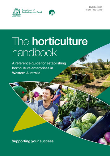 The Horticulture Handbook - Agric.wa.gov.au