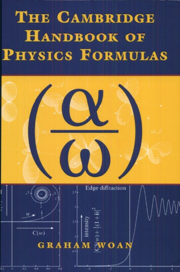 The Cambridge Handbook Of Physics Formulas - Fisica