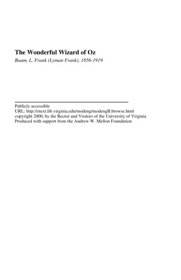 The Wonderful Wizard Of Oz - HuZheng