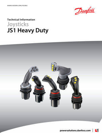 JS1 Heavy Duty Joysticks Technical Information