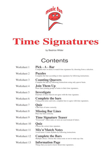 Time Signatures - Music Fun Worksheets