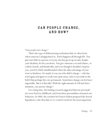 Can PeoPLe ChanGe, And HoW? - Tiny Buddha