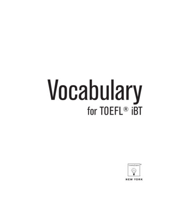 TOEFL Vocabulary - آموزش زبان انگلیسی
