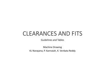 CLEARANCES AND FITS - IIT Kanpur