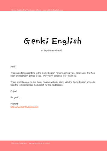 Genki English Top Ten Games EBook W GenkiEnglish