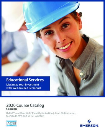 Training - 2020 Singapore Course Catalog - Emerson