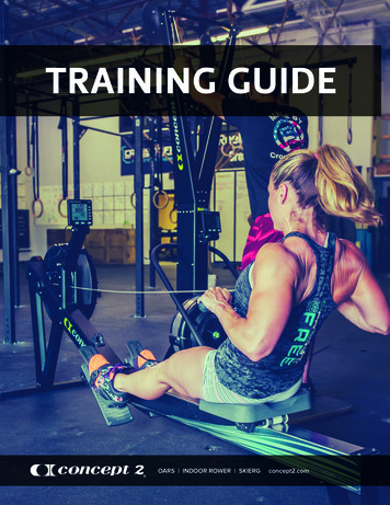 TRAINING GUIDE - Concept2