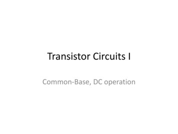 Transistor Circuits I - Electronics