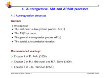 4. Autoregressive, MA And ARMA Processes