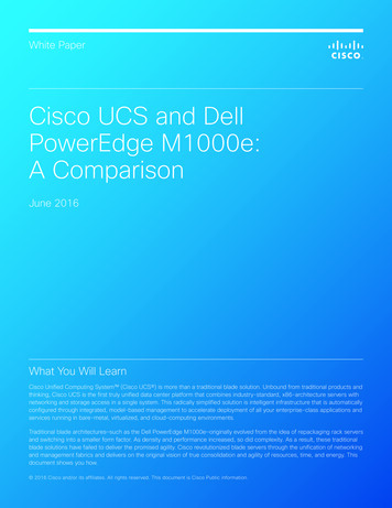 Cisco UCS And Dell PowerEdge 1000e: A Comparison (White Paper)