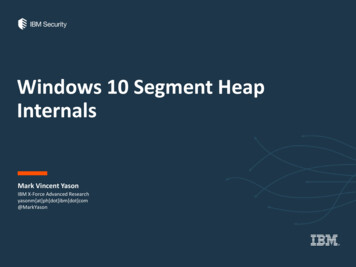 Windows 10 Segment Heap Internals - Black Hat