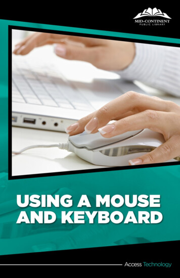 USING A MOUSE AND KEYBOARD - Mid-Continent Public Library