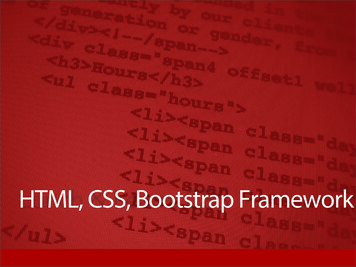 HTML, CSS, Bootstrap Framework - Unipi.it