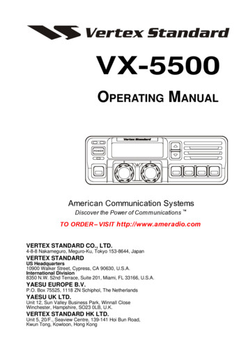 C:MANUAL 1VX-550 1hyou - Two-Way Radio Dealer