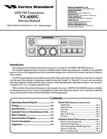 VERTEX STANDARD UHF FM Transceiver VX-6000U