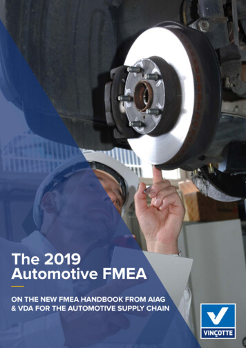 The 2019 Automotive FMEA