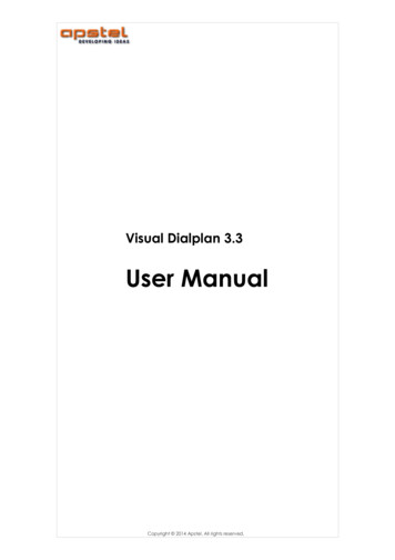 User Manual - Visual Dialplan (dial Plan) GUI For Asterisk