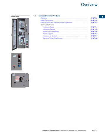 Enclosed Control Products Overview - Eaton