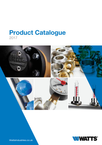 Product Catalogue - Watts Industries