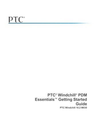PTC Windchill PDM Essentials Getting Started Guide