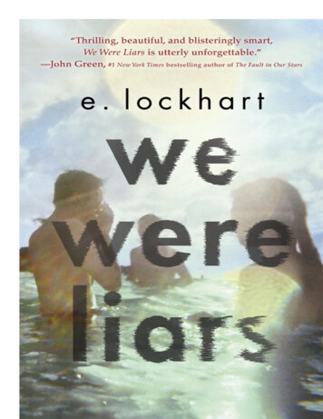 We Were Liars - Weebly