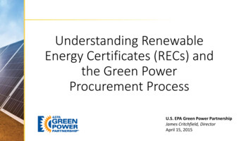 Understanding Renewable Energy Certificates (RECs) And The .
