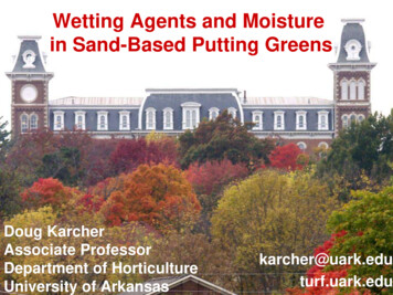 Wetting Agents And Moisture In Sand-Based Putting Greens