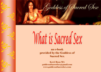 An E-book Provided By The Goddess Of Sacred Sex