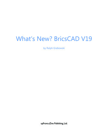 What’s New? BricsCAD V19 - AERTWORKS