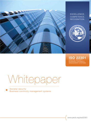 ISO 22301 Whitepaper - Mit-solutions 