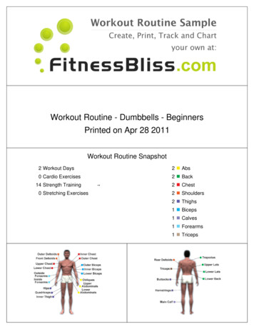 Workout Routine - Dumbbells - Beginners Printed On Apr 28 