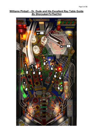 WP - Dr. Dude And His Excellent Ray - Pinball Guide By .